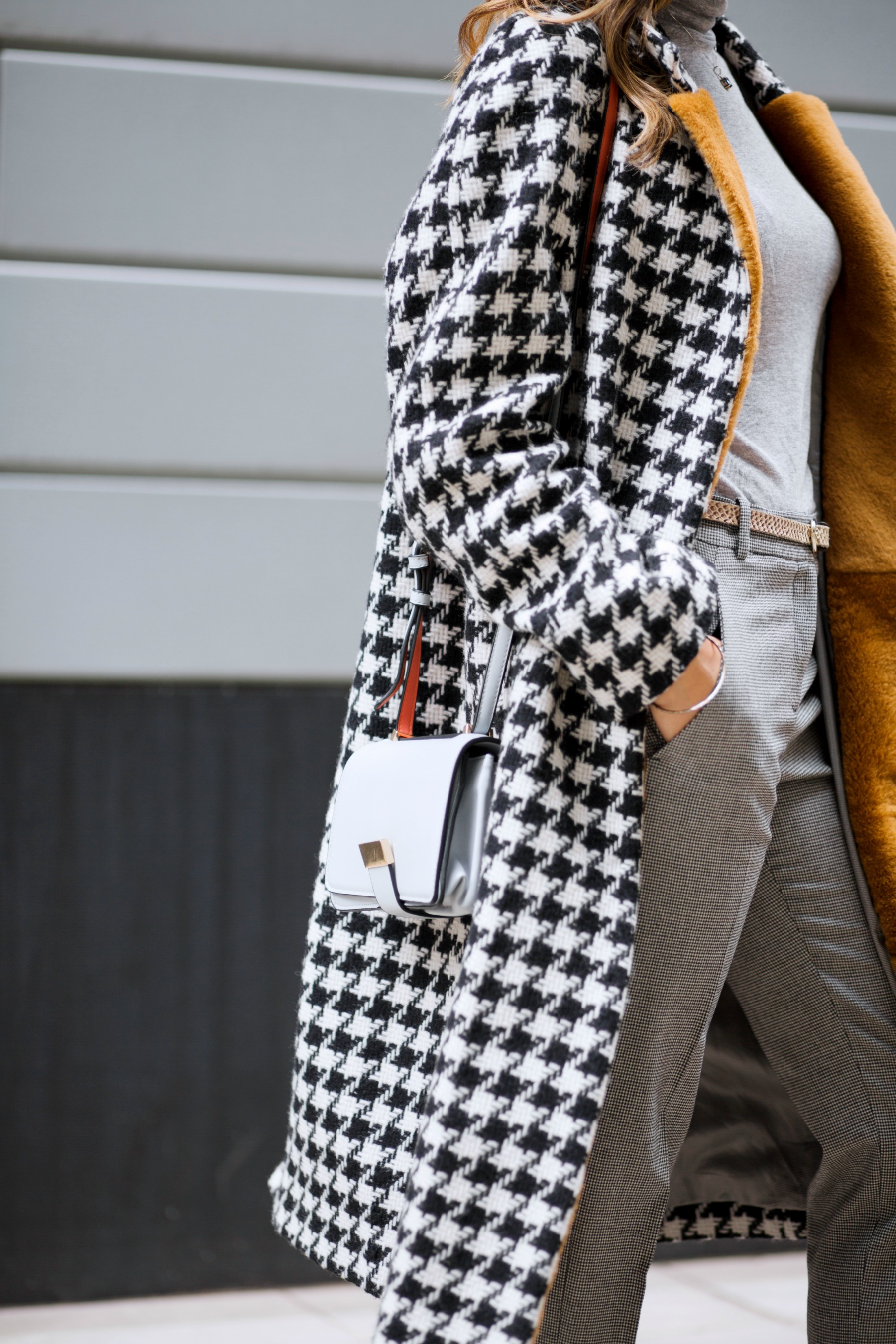 topshop houndstooth coat