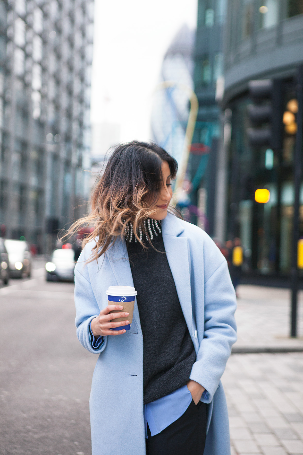 baby blue coat