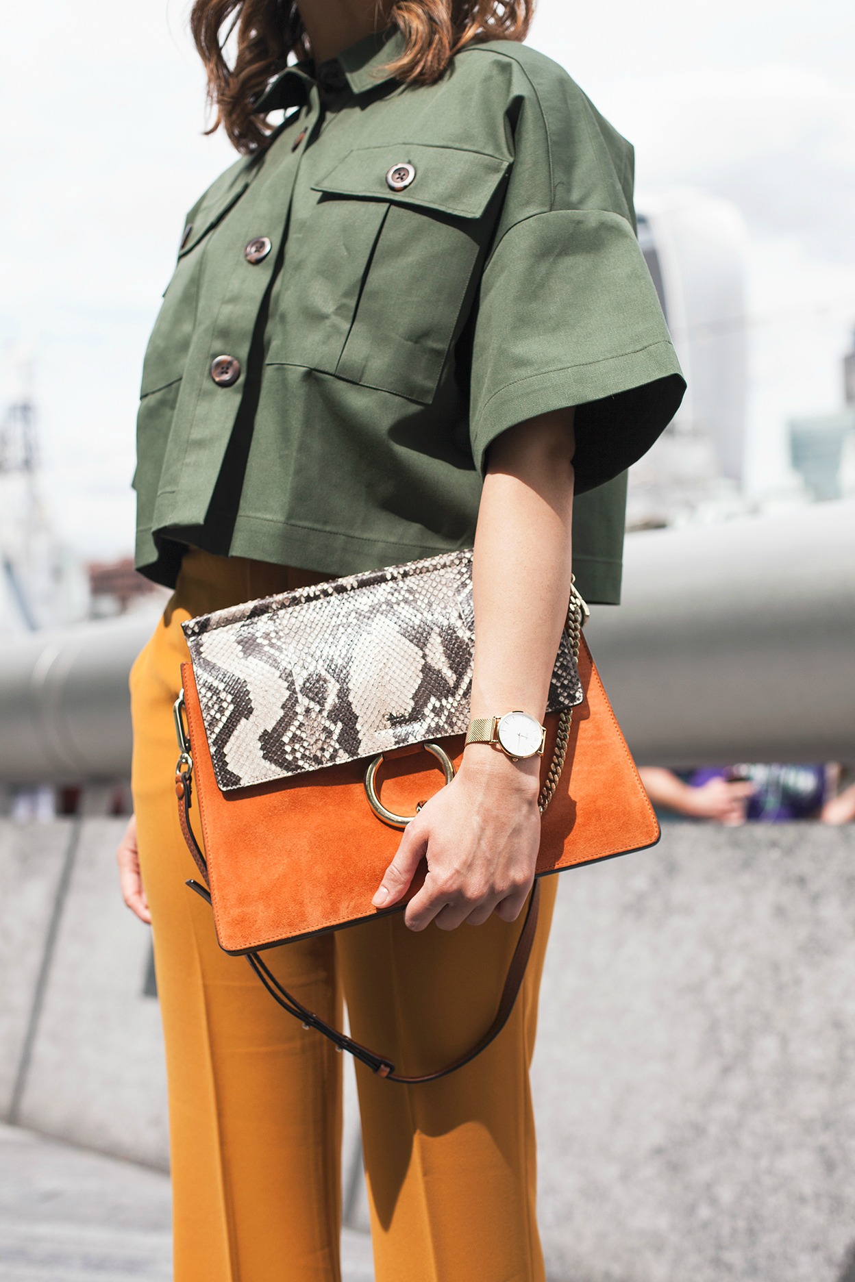 yellow khaki pants